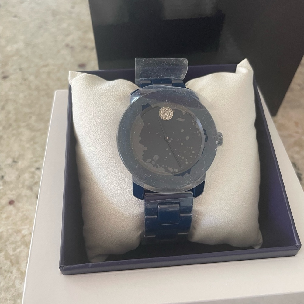 Movado BOLD Evolution 2.0 Black Ceramic With Crystal Accents